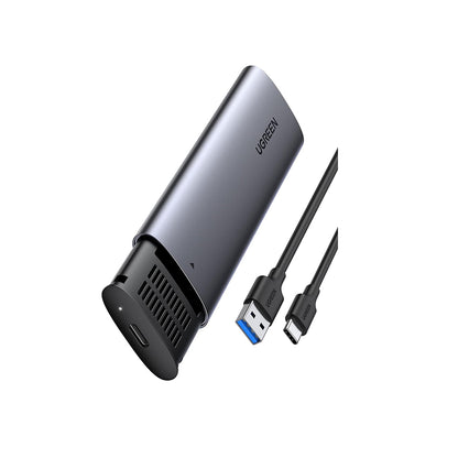 UGREEN M.2 B-Key SATA SSD NGFF Hard Drive Enclosure Adapter, 5Gbps USB 3.0 Transfer Rate, Supports SSD Size 2230/ 2242/ 2260/ 2280 Up to 2TB Capacity with USB A to USB C Cable & Built-in LED Light Indicator for Windows/macOs/Linux | 10903