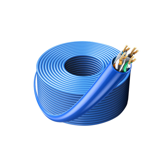 UGREEN 305 Meters 23AWG Cat6 U/UTP 8P8C Blue LAN Network Patch Cable with Up to 500MHz for 10BASE-T, 100BASE-TX (Fast Ethernet), 1000BASE-T / 1000BASE-TX (Gigabit Ethernet) and 10GBASE-T ( 10-Gigabit Ethernet) | 11259