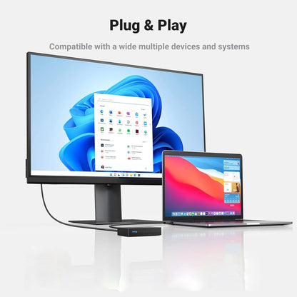 [CLEARANCE] UGREEN 2-in-1 USB 3.0 Bidirectional Sharing Switch Selector with 5Gbps High-Speed Transmission, One Switch Button, Anti-Backflow Design for Windows 10/8/8.1/7/Vista/XP, macOS, Linux, and Chrome OS | 15149