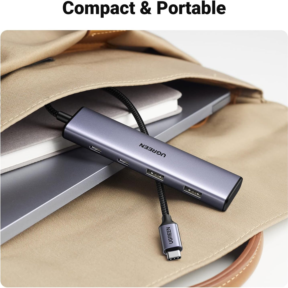 UGREEN 4 Port USB C Hub Multiport USB C & USB A 3.0 Adapter with 5Gbps Data Transmission Rate for PC, Desktop Computer, Laptop, MacBook, iMac, Tablet,  Mouse, Keyboard, Card Reader, etc. - Supports Windows, macOS, Linux, | 15395