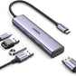 UGREEN Revodok 5-in-1 Multifunctional USB C Hub with 4K UHD HDMI, 100W PD Fast Charger, 2x 480Mbps USB A 2.0, 5Gbps USB A 3.0 for MacBook, iMac, PC, Laptop, etc. - Supports Windows, macOS, Linux | 15495