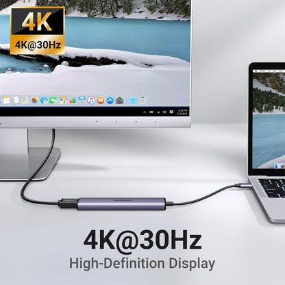 UGREEN Revodok 5-in-1 Multifunctional USB C Hub with 4K UHD HDMI, 100W PD Fast Charger, 2x 480Mbps USB A 2.0, 5Gbps USB A 3.0 for MacBook, iMac, PC, Laptop, etc. - Supports Windows, macOS, Linux | 15495