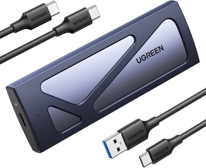 [CLEARANCE] UGREEN M.2 M-Key NVMe/PCIE SSD Hard Drive Aluminum Case Enclosure Adapter, 10Gbps USB 3.2 Gen2 USB C Transfer Rate, Supports M-Key & M+B Key and SSD Size 2230/ 2242/ 2260/ 2280 up to 8TB Capacity for Windows/macOs/Linux | 15512