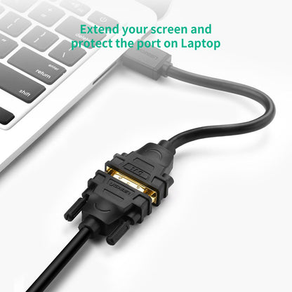 UGREEN Bi-Directional 22cm 30AWG HDMI Male to DVI 24+5 Female Video Converter Adapter Cable with Gold Plated Connectors, Multi-Layer Shielding for PC, Desktop Computer, Laptop, Display Monitor, HD TV, Projector, DVD Player, etc. | 20136