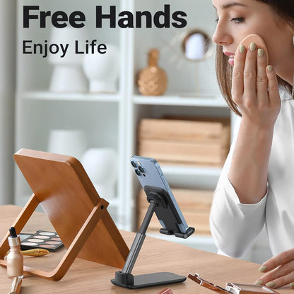 [CLEARANCE] UGREEN Universal Travel-Friendly Foldable and Adjustable Mini Phone Stand, Fit for 4 to 7.2" Devices and with 44mm Lifting Height for Smartphones - White