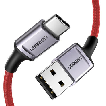 UGREEN 6A USB-A to USB-C (1m) Nylon-Braided Fast Charging & Data Sync Type C Charger Cable for Smartphones, Tablets, Cameras & Electronics Devices | US385