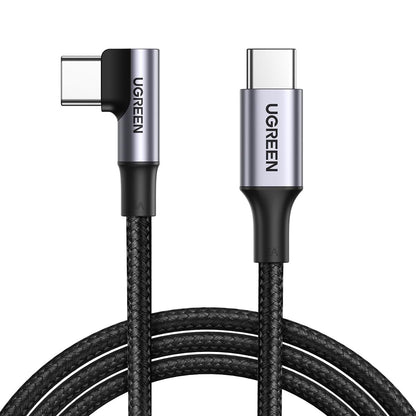 UGREEN PD100W 5A USB-C to USB-C (3m) 90° Angled Fast Charging & Data Sync Type C Charger Cable for iPhone 16/15 Pro Max, MacBook Pro/Air, iPad Pro/Mini, SAMSUNG Galaxy S24 S23 Ultra - Smartphones, Tablets & Laptops | US334