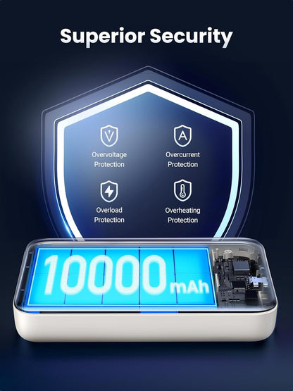 UGREEN 10000mAh Slim Magnetic Power Bank with PD 20W USB Type C and 15W Wireless Fast Charging for iPhone MagSafe Mobile Phone Smartphone Cellphone - Chargers and Powerbanks