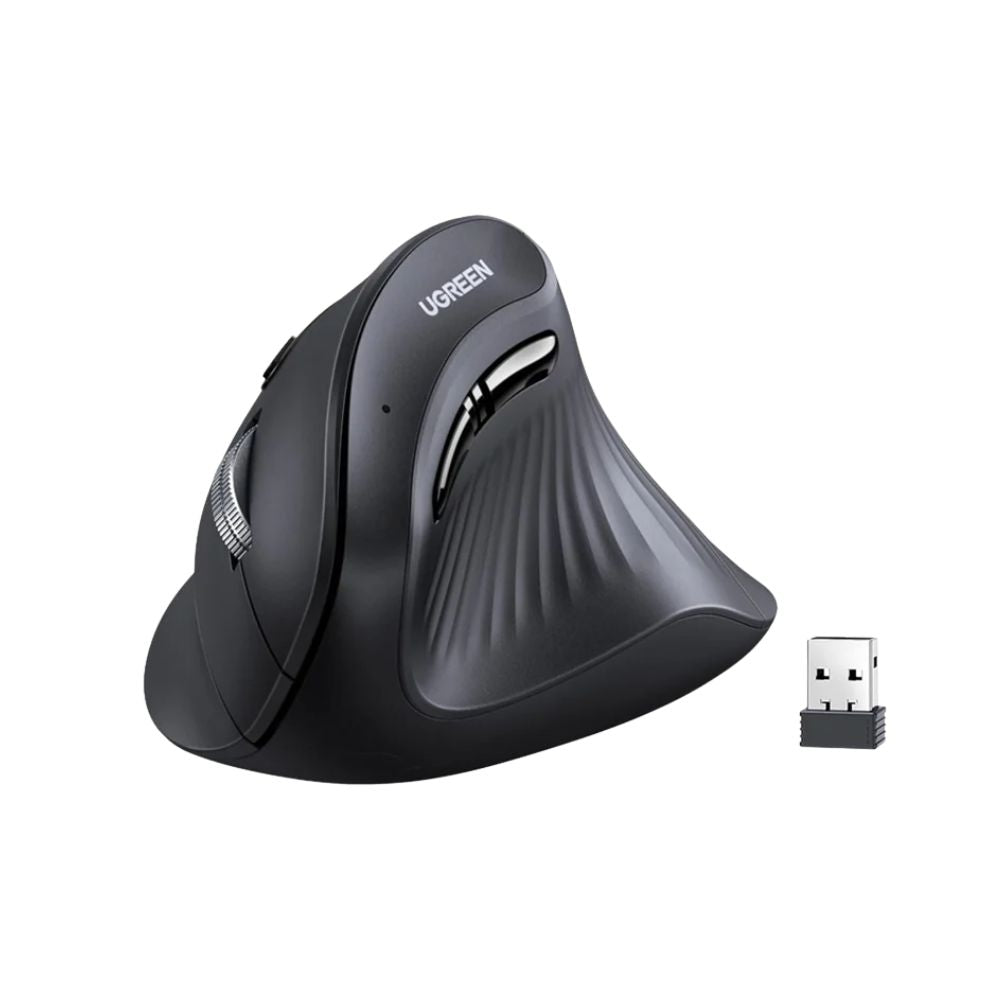 UGREEN Wireless Vertical Ergonomic Mouse Bluetooth 5.0 & 2.4GHz Silent 4000 DPI Multi-Device | MU008