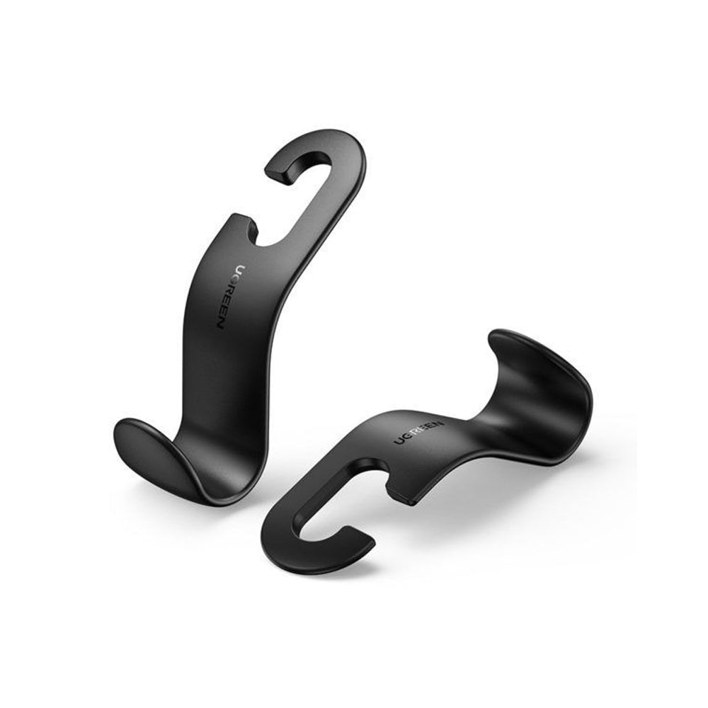 Ugreen 2pcs Universal Headrest Hook Car Organizer Seat Hangers with Up to 20kg Max Payload for Bag, Umbrella, Coat, Grocery Bags - Car Interior Accessories | 30337