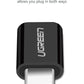 UGREEN USB Type-C Male to Micro USB Female Adapter with 480Mbps Data Speed for Micro USB, Flash Drives, OTG Cable to Smartphone & Tablet Devices - Black | 30391
