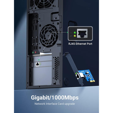 [CLEARANCE] UGREEN US230 PCI Express card Gigabit Network Ethernet with 10 100 1000 MBbps RJ45 LAN Adapter for Desktop, Computer | 30771