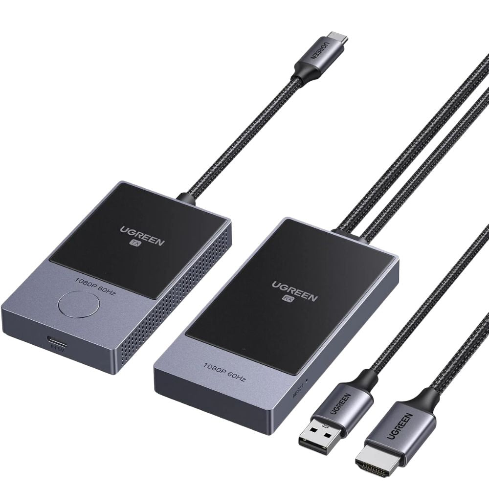 UGREEN Wireless HDMI Transmitter and Receiver with 30m 1080p 60Hz USB-C PD 60W 5GHz | CM737 (35031A)