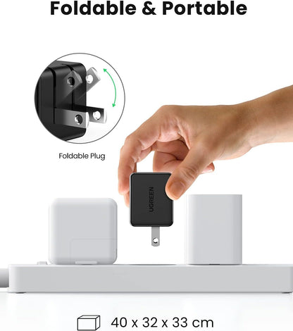 UGREEN 25W USB Type C Fast Charger Wall Adapter with 2 Meters Charging Cable for Samsung Huawei Oppo Vivo Xiaomi Android Phone and Tablet