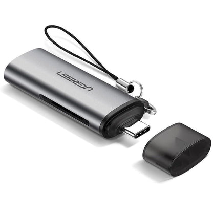 UGREEN USB C 3.1 to SD/TF MicroSD Memory Card Reader with 5Gbps Transfer Rate for MacBook, iMac, PC, Desktop Computer, Laptop, Android Phone, etc - Supports SDXC, SDHC, MMC, RS-MMC, UHS-I Cards and Windows, macOS, Linux, Android OS | 50704