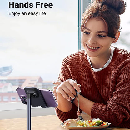 [CLEARANCE] UGREEN Adjustable Desk Phone Holder Stand with Weighted Base for iPhone, Samsung Galaxy, Huawei, Oppo, Vivo, Xiaomi, Android Smartphone, etc. (Black) | 60324