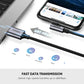 [CLEARANCE] UGREEN 12W 2.4A 1 Meter USB A 2.0 to Angled Lightning Nylon Braided Charging Data Cable Charger with 480Mbps Transfer Rate for iPhone, iPad, iPod | 60521