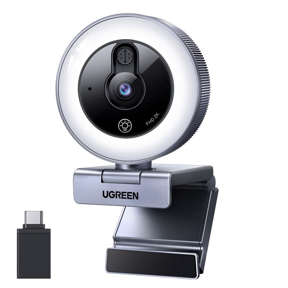 UGREEN 2K USB HD Webcam with Ring Light | CM910