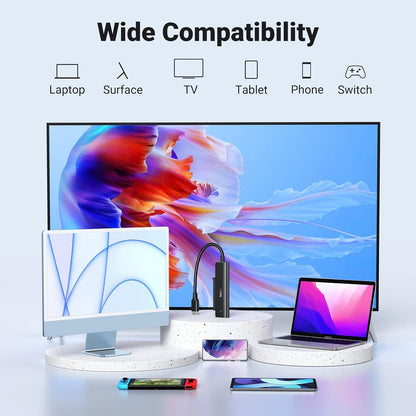 [CLEARANCE] UGREEN SATA III to USB C 3.1 Gen 1 Adapter Cable with 5Gbps Data Transfer Rate for 2.5" SSD & Hard Disk Drive to PC, Desktop Computer, Laptop, TV, etc. - Supports Windows, macOS, Linux, Chrome OS | 70610