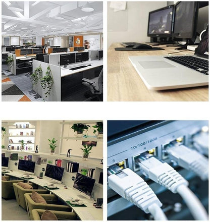 [CLEARANCE] UGREEN 15 Meters CAT8 RJ45 Ethernet Patch Network Cable with 40Gbps Data Transmission Speed, 2000Mhz Bandwidth, 26AWG S/FTP for Computers, PC, Laptop, Routers, Switch, Modems, Hubs, Network Adapters, Printers & Game Consoles | 80727