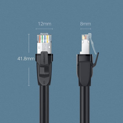 [CLEARANCE] UGREEN 15 Meters CAT8 RJ45 Ethernet Patch Network Cable with 40Gbps Data Transmission Speed, 2000Mhz Bandwidth, 26AWG S/FTP for Computers, PC, Laptop, Routers, Switch, Modems, Hubs, Network Adapters, Printers & Game Consoles | 80727
