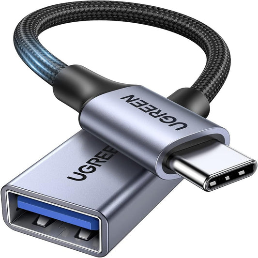 UGREEN USB 3.0 to USB C OTG Adapter with 5Gbps Transmission Rate for MacBook, iMac, Laptop, Mobile Phone, PC, Desktop Computer, etc. - Supports Windows, MacOS, Linux, Chrome OS, Android, iOS | 70889