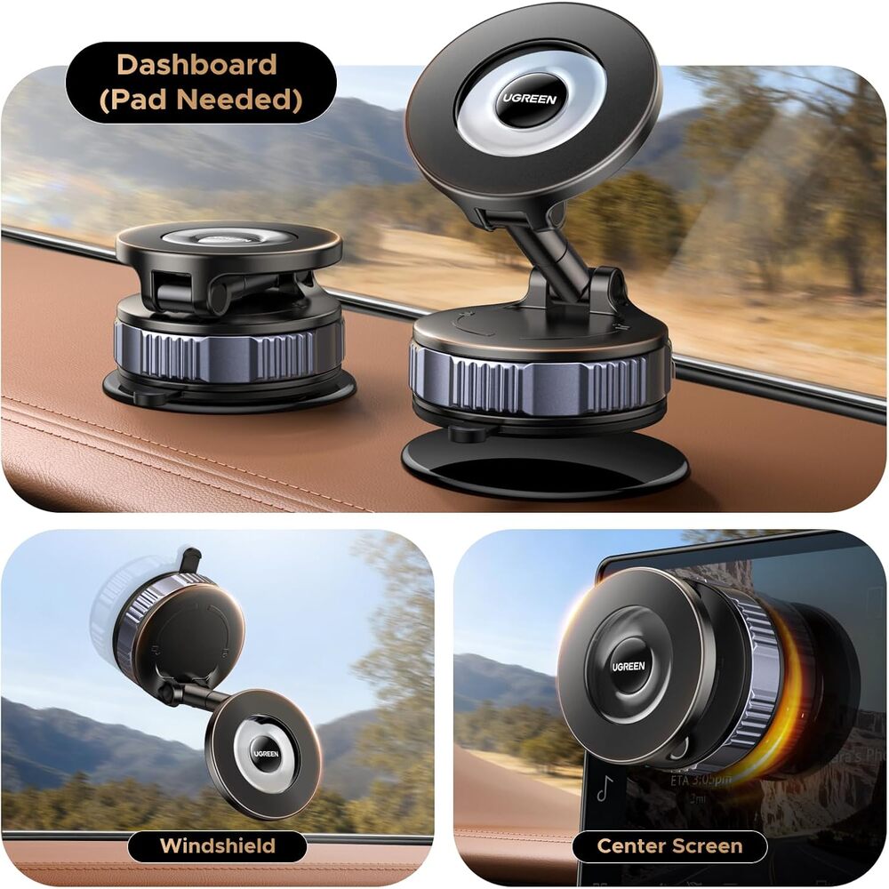 UGREEN Suction Cup Magnetic Phone Mount | LP970