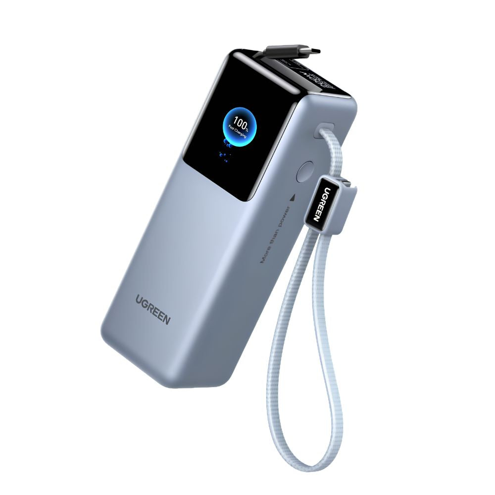 UGREEN Nexode Pro 25000mAh 200W Power Bank w/ Dual Built-In Retractable USB-C Cables | PB728