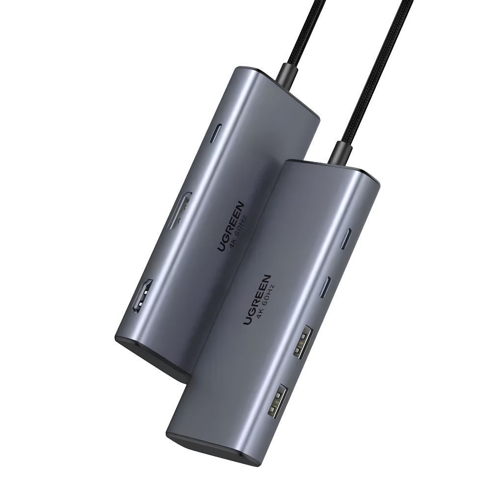 UGREEN 7-in-1 USB-C Hub w/ 8K DisplayPort, 4K HDMI, 100W PD, Dual USB-C & Dual USB-A | CM498
