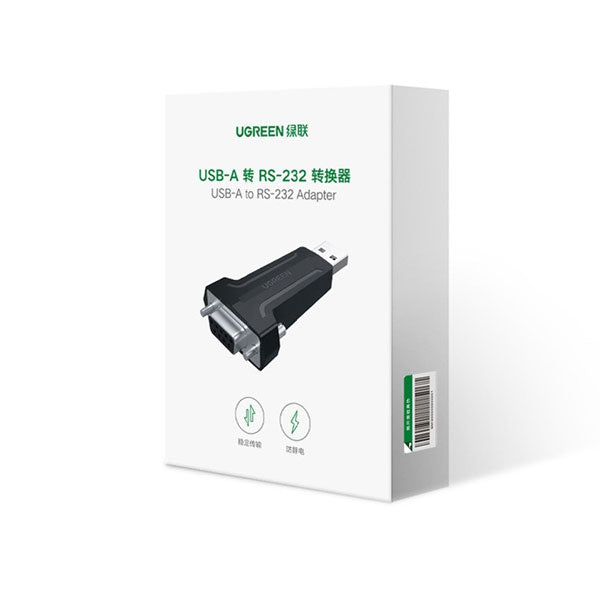 [CLEARANCE] UGREEN USB 2.0 Male to DB9 RS232 Female Cable Converter Adapter Dongle for PC, Desktop Computer, Camera, Router, Serial Modem, Barcode Scanner, Cash Register, Tax Printer, etc. - Supports Windows, macOS, Linux | 80111