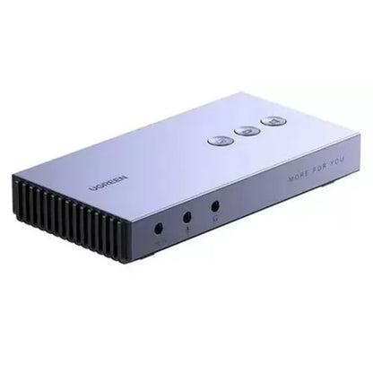 UGREEN Dual HDMI Input Video Capture Card 4K 30fps with 3.5mm Microphone Headphone Audio Ports, USB Type C with Pass Through and HDMI Output for Live Streaming and Recording | 80688
