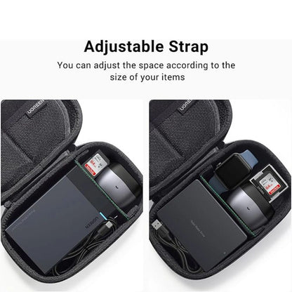 UGREEN EVA Hard Shell Travel Organizer (Large) with Double Zipper, Wear Resistant for Camera Accessories and Other Electronics | 85223