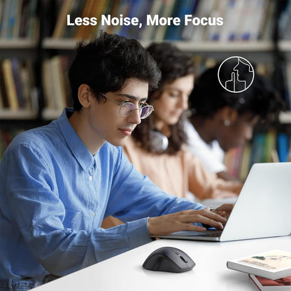 [CLEARANCE] Ugreen Wireless Ergonomic Mouse with 4000 Max DPI, 2.4Ghz Wireless and Bluetooth 5.0 Mode for PC, Laptop, Desktop Computer, MacBook, iMac, Windows, macOS, Chrome OS, Linux | 90395