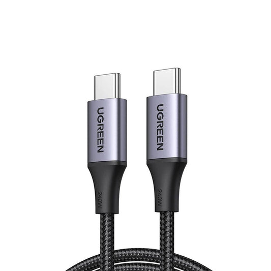 UGREEN 2 Meters USB C Male to Male 3.1 PD FUGREEN USB C Male to Male 3.1 PD Fast Charging cable with 240W High Speed 480Mbps Data Speed for Mobile Phone (2 Meters) | 90440