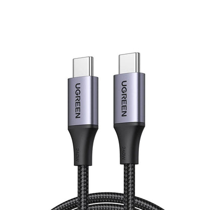 [CLEARANCE] UGREEN 2 Meters USB C Male to Male 3.1 PD Fast Charging cable with 240W High Speed 480Mbps Data Speed for Mobile Phone | 90440