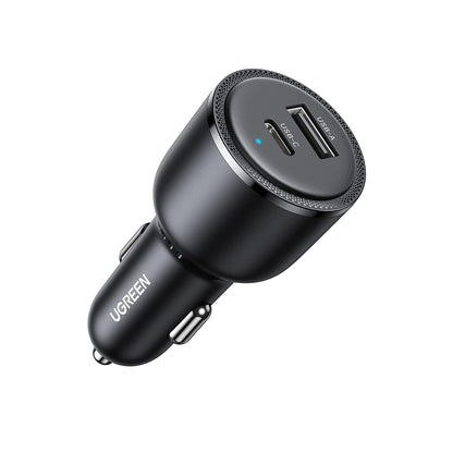 [CLEARANCE] UGREEN 63W USB Type C Fast Charging Car Charger Adapter with PSS 45W & QC 18W for Samsung Galaxy S23 S22 S21 Smartphone, Note 20 Series Tablet, iPhone 15 14 13 12 iPad and MacBook