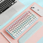 UGREEN Fun+ Bluetooth / Wired USB C Mechanical Keyboard with 84 Multi-Function Keys, Backlit Design, Dynamic Lighting Effects, Up to 15-Hours Battery Life for Windows, macOS, Linux, Android, iOS, Harmony OS - Pink, Blue