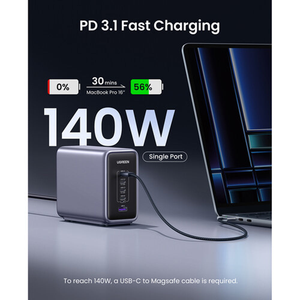 Ugreen Nexode 300W 5-Port PD 3.1 GaN Fast Charging Desktop Charger 