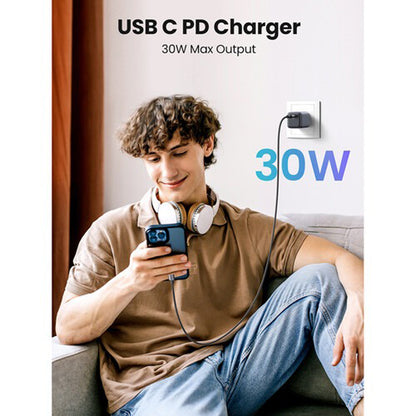 UGREEN Nexode 30W USB C Mini GaN Charger - Fast Charging Wall Adapter for iPhone Pro Max, iPad Air Mini Pro, Huawei, Samsung Galaxy Plus Ultra, Google Pixel, Android Smartphone, Tablet | 15329