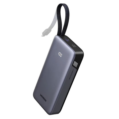 UGREEN Nexode 20000mAh 55W Fast Charging Power Bank w/ Built-In USB-C Cable, 45W PD | PB537 (95178B)