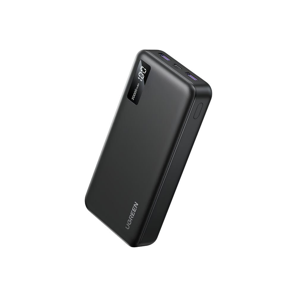 UGREEN 20000mAh Power Bank w/ 20W USB-C PD, 22.5W Fast Charging, LED Display | PB312 (95424B)