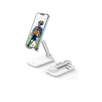 [CLEARANCE] UGREEN Universal Travel-Friendly Foldable and Adjustable Mini Phone Stand, Fit for 4 to 7.2" Devices and with 44mm Lifting Height for Smartphones - White