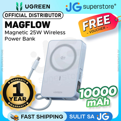UGREEN MagFlow 10000mAh Magnetic Wireless MagSafe Power Bank