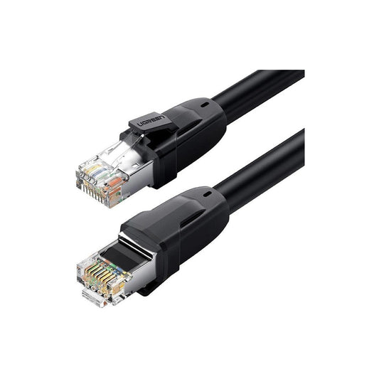 UGREEN CAT8 RJ45 Ethernet Patch Network Cable with 40Gbps Data Transmission Speed, 2000Mhz Bandwidth, 26AWG S/FTP for Computers, PC, Laptop, Routers, Switch, Modems, Hubs, Network Adapters, Printers & Game Consoles (10 Meters, 15 Meters)