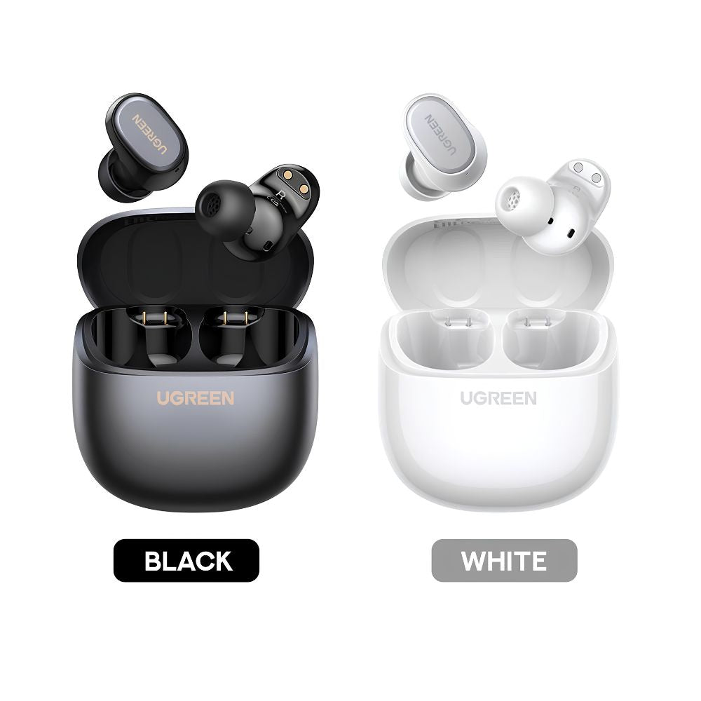 UGREEN Dots In-Ear Bluetooth Earbuds with ENC IPX5 Water Resistant Bluetooth 6.0 - Black, White | WS220