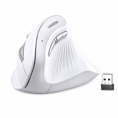 UGREEN Wireless Vertical Ergonomic Mouse Bluetooth 5.0 & 2.4GHz Silent 4000 DPI Multi-Device | MU008