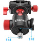 Ulanzi U-70 Metal Dual Cold Shoe Tripod Ball Head Spherical Bracket with Quick Release Plate