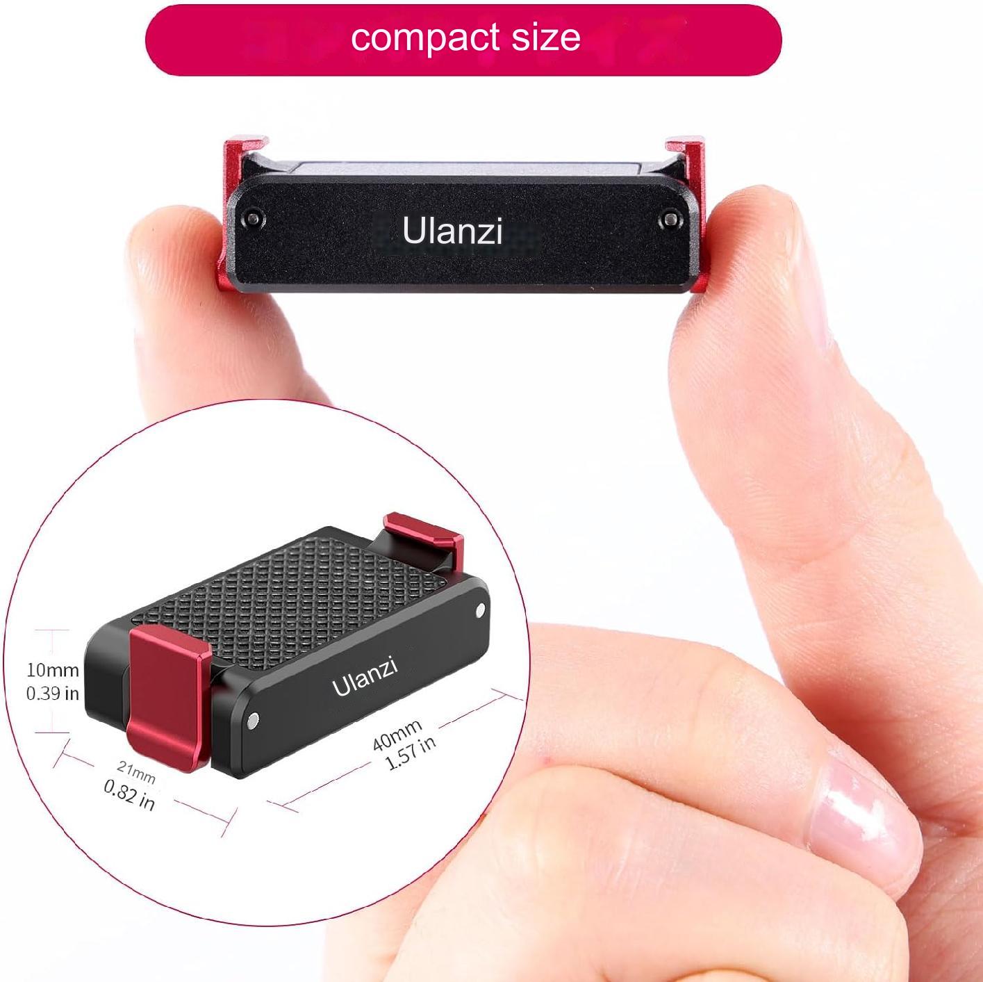 [CLEARANCE] Ulanzi OA-12 Magnetic 1/4'' Base Adapter Tripod Head for DJI Osmo Action 2 Camera with ARRI Positioning Hole