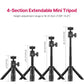 Ulanzi M12 Tripod Selfie Stick with 360 / 120 Degree Pan Tilt Ball Head with Extendable 12.5" Max Height, Max 500g Load Capacity for GoPro Action Cameras and Smartphones