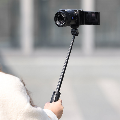 Ulanzi RMT-01 Aluminum Wireless Bluetooth Extendable Tripod Type C with 1.5kg Load Capacity, 180 Degree Adjustable Ballhead with Damper, Zoom and Record Buttons for Smartphones, Android, Camera | 2888